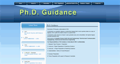 Desktop Screenshot of phdguidance.in