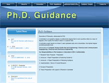 Tablet Screenshot of phdguidance.in